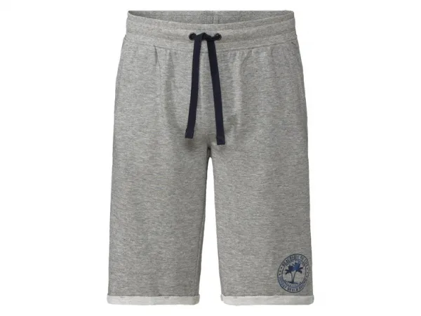 Livergy® Pánske teplákové bermudy (S (44/46), sivá)
