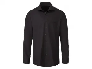 Livergy® Pánska košeľa „Regular Fit“ (42, čierna)