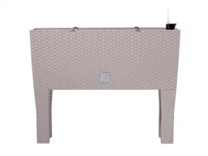 Prosperplast Truhlík RATAN CASE HIGH mocca, varianta 80 cm
