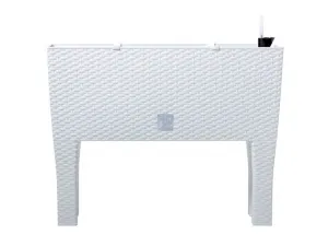 Prosperplast Truhlík RATAN CASE HIGH biely, varianta 80 cm
