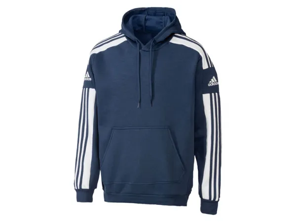 adidas SQ21 SW HOOD Pánska futbalová mikina, tmavo modrá, veľkosť