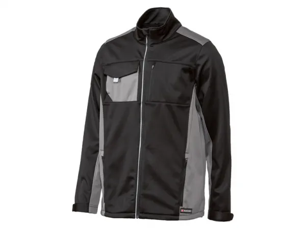 Parkside® Pánska softšelová bunda (XL (56/58), čierna/sivá)