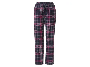 esmara® Dámske pyžamové nohavice (XS (32/34), námornícka modrá/ružová)