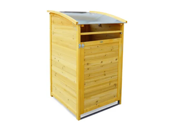Habau Záhradný box na smetný kôš, 120 l (prírodná)