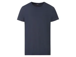 Livergy® Pánske tričko z ľanu a bavlny (S (44/46), navy modrá)