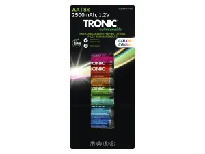 Tronic® Batérie Ni-MH Ready 2 Use Color, 8 kusov (Aa)