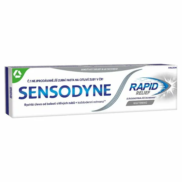 Sensodyne Rapid Relief Whitening zubná pasta s fluoridom 75 ml