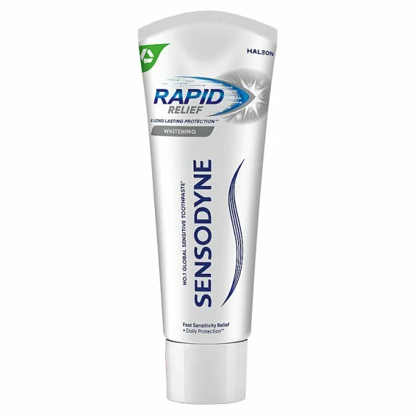 Sensodyne Rapid Relief Whitening zubná pasta s fluoridom 75 ml