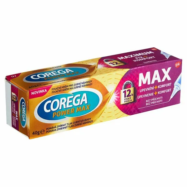 Corega Power Max fixačný krém na zubné náhrady 40 g