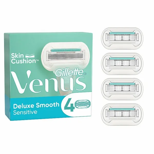 Venus Deluxe Smooth Sensitive Holiace Hlavice 4 ks