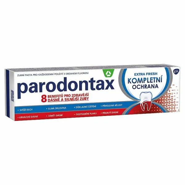 Parodontax Extra Fresh kompletná ochrana zubná pasta s fluoridom 75 ml