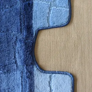 Sada kúpeľňových koberčekov Montana Sariyer XL Blue