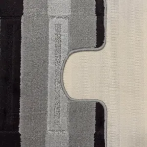 Sada kúpeľňových koberčekov Montana Said XL Grey