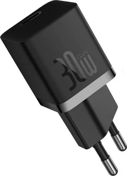 Baseus GaN5 30W mini nástenná nabíjačka (čierna) 047630