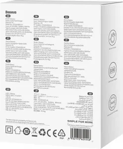 Baseus GaN5 30W mini nástenná nabíjačka (biela) 047631