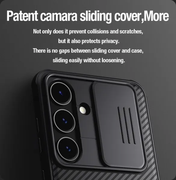 Nillkin CamShield PRO Magnetic Kryt pre Samsung Galaxy S24, Čierny