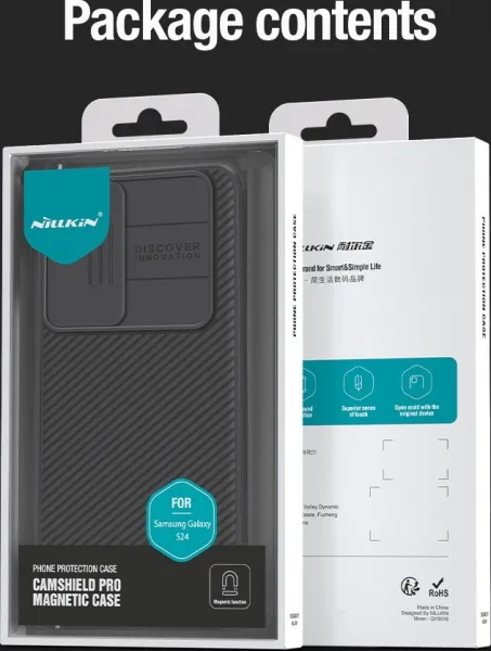 Nillkin CamShield PRO Magnetic Kryt pre Samsung Galaxy S24, Čierny
