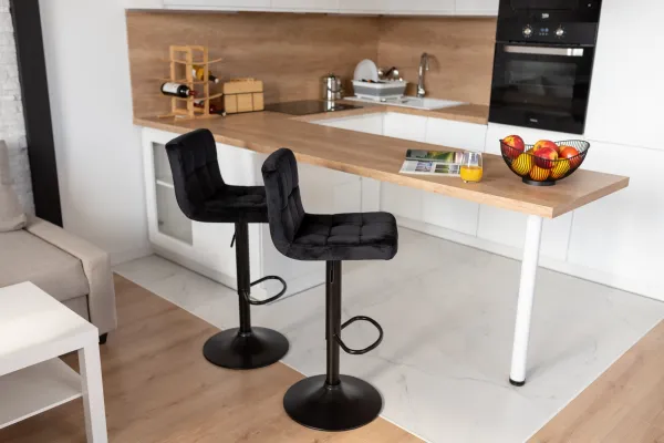 Barová stolička Arako Black Velvet