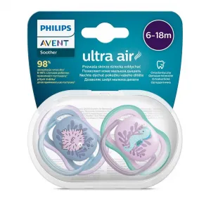 Avent Ultra Air Cumlík silikónový 6-18m dievča 2 ks