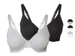 esmara® Dámska podprsenka Xxl, 2 kusy