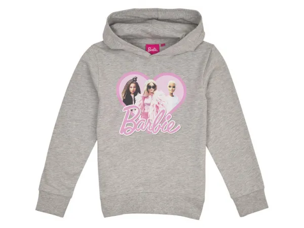 Barbie Dievčenská mikina (134/140, sivá)