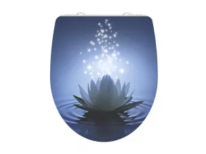 SCHÜTTE WC sedadlo pomalé zatváranie lesklé WATER LILY Duroplast