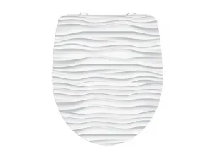 Schütte WC doska so spomaľujúcim mechanizmom (biela vlna)