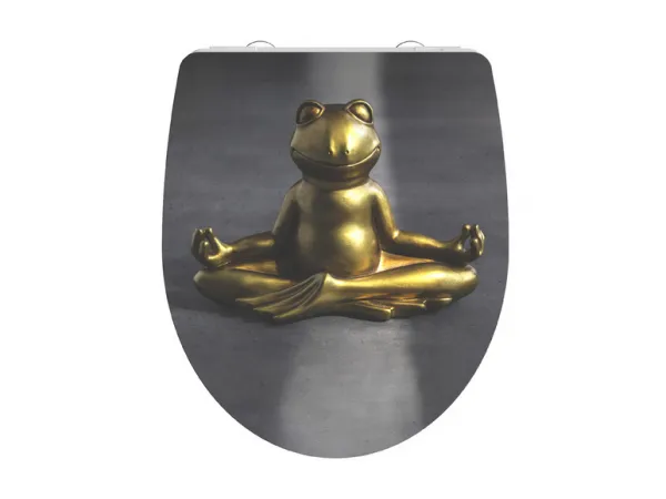 SCHÜTTE WC sedadlo s pomalým zatváraním duroplast lesklé RELAXING FROG