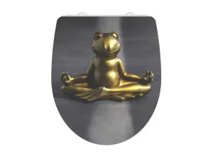 SCHÜTTE WC sedadlo s pomalým zatváraním duroplast lesklé RELAXING FROG