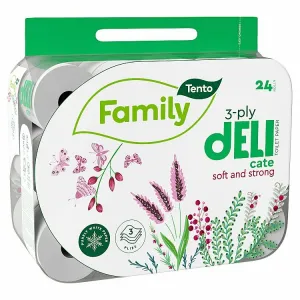 Tento Family Delicate toaletný papier 3 vrstvy 24 kotúčov