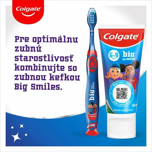 Colgate Big Kids Smiles 6-9 zubná pasta pre deti 50 ml