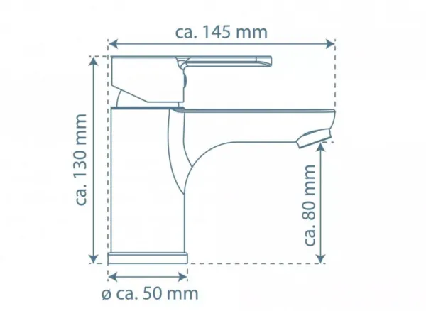 Schütte Umyvadlová baterie DENVER ( 44106 ) Čierna matná