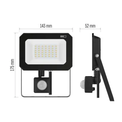 EMOS LED reflektor SIMPO s pohybovým čidlom 30 W neutrálna biela