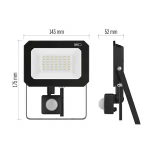 EMOS LED reflektor SIMPO s pohybovým čidlom 30 W neutrálna biela