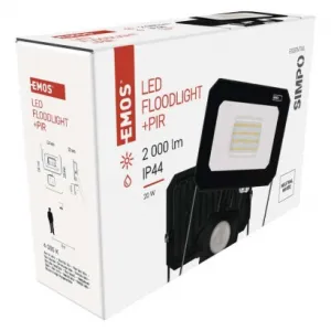 EMOS LED reflektor SIMPO s pohybovým čidlom 20 W neutrálna biela