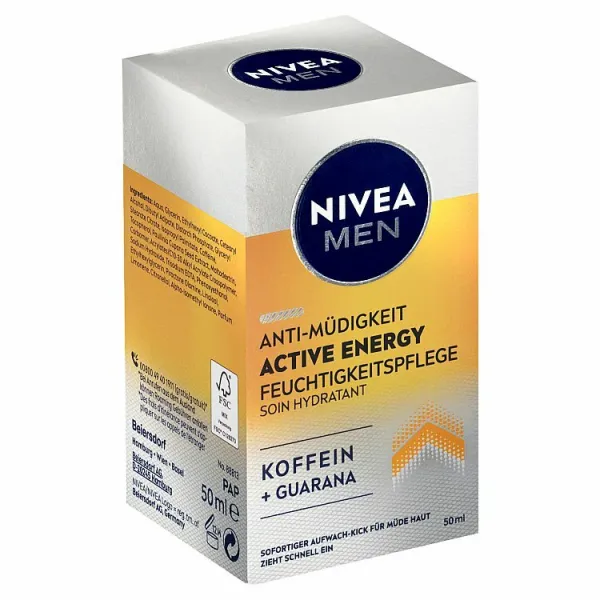 Nivea Men Active Energy hydratačný pleťový krém 50 ml