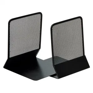 Q-CONNECT Drôtená zarážka na knihy a zakladače 130x155x165mm čierna 2ks