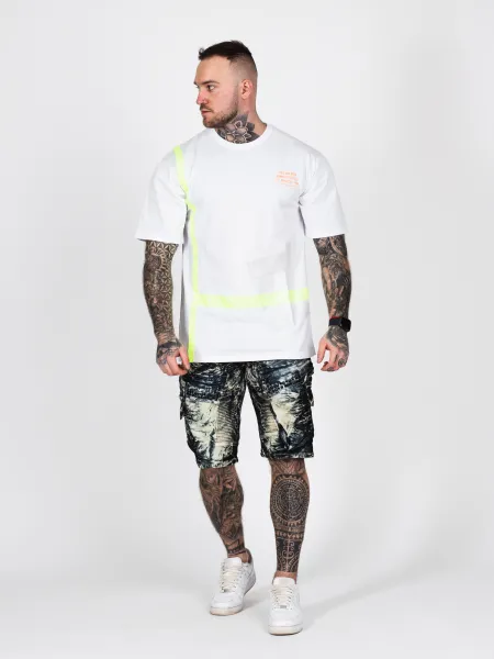 Pánske tričko CIPO & BAXX CT587 WHITE Farba: Biela, Konfekčná veľkosť: XL