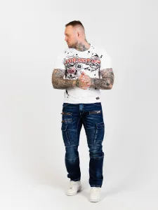 Pánske tričko CIPO & BAXX CT713 WHITE Farba: Biela, Konfekčná veľkosť: L