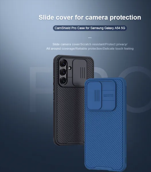 Nillkin CamShield PRO Kryt pre Samsung Galaxy A54 5G, Čierny
