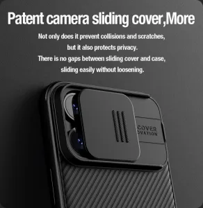 Nillkin CamShield PRO Kryt pre iPhone 15 Pro Max, Čierny