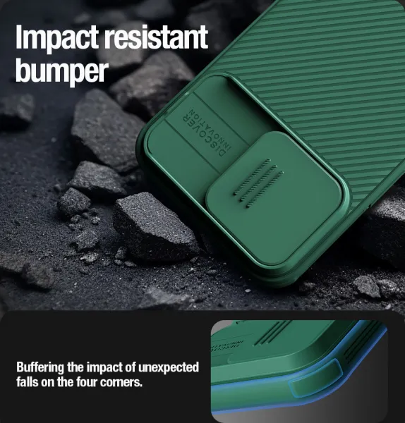Nillkin CamShield PRO Magnetický Kryt pre iPhone 15 Pro Max, Čierny