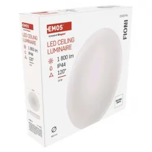 EMOS LED prisadené svietidlo FIONI, kruhové biele 18W neutrálna b., IP44