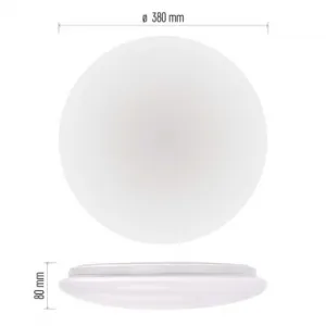 EMOS LED prisadené svietidlo FIONI, kruhové biele 24W neutrálna b., IP44