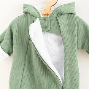 Dojčenská kombinéza s kapucňou New Baby Frosty mint 68 (4-6m)