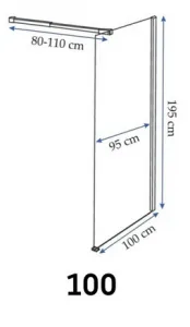 REA WALK-IN AERO 100 transparent