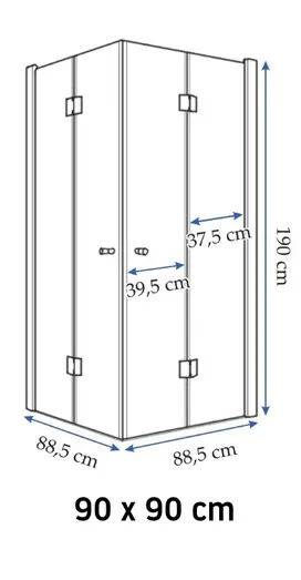 REA FOLD 90/90/190 sprchový kút
