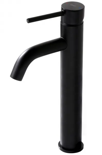 REA LUNGO HIGH BLACK umývadlová stojaca batéria