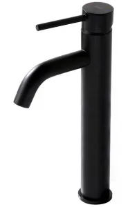REA LUNGO HIGH BLACK umývadlová stojaca batéria