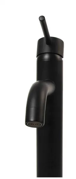 REA LUNGO HIGH BLACK umývadlová stojaca batéria